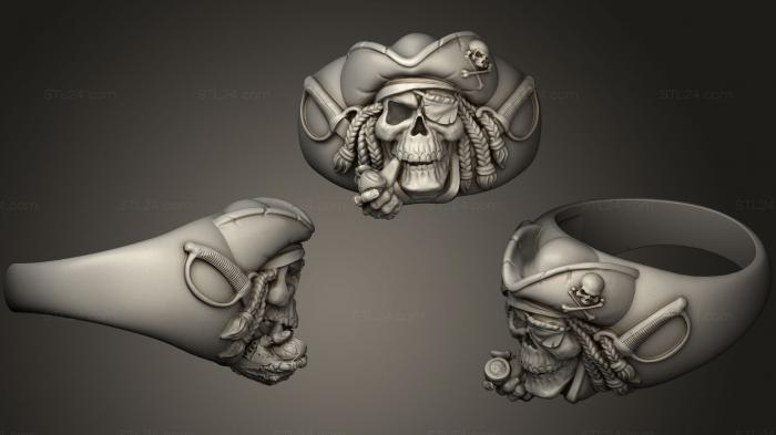 Mask (Ring Pirat, MS_0266) 3D models for cnc